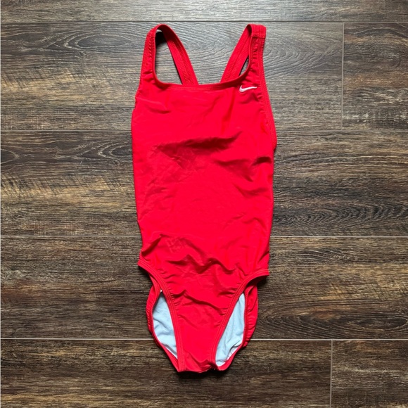 Nike Other - Nike Red One-Piece Swimsuit Women’s Size 4 Athletic Swimwear
